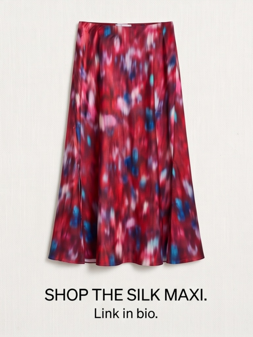 Plus Sized Multicolored Maxi Skirt